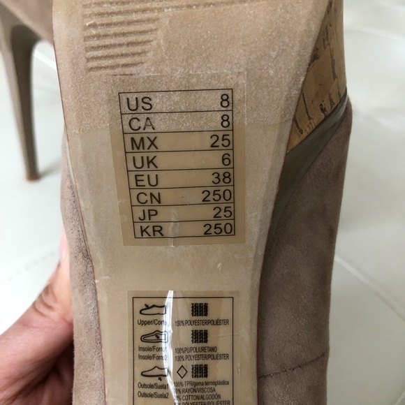 💥Forever 21 - nude peep toe heels💙 - Picture 4 of 5